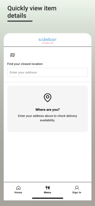 Sidebar a Cooley Cafe Screenshot 4 of 4