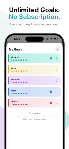 Simple Tracker: Goals screenshot 1