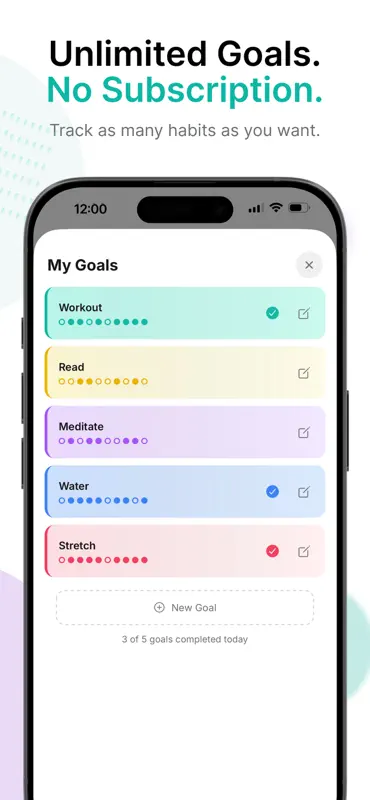 Simple Tracker: Goals screenshot 1 of 7