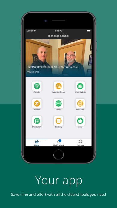 Richards School app screenshot