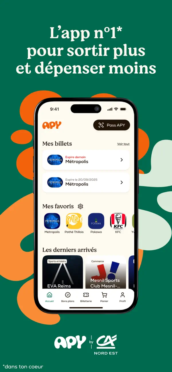Screenshot #1 pour APY - Bons plans & billetterie