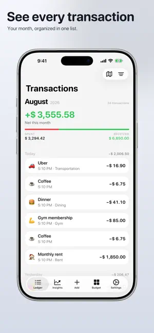 Kash: Budget & Spending screenshot 1