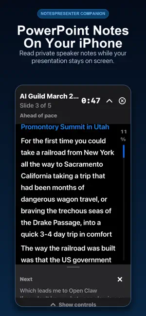 NotesPresenter: Slide Remote screenshot 1