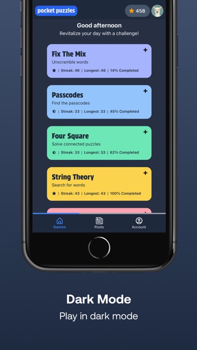 Pocket Puzzles: Word Games Screenshot
