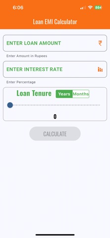 Loan EMI Interest Calculator iPhone screenshot