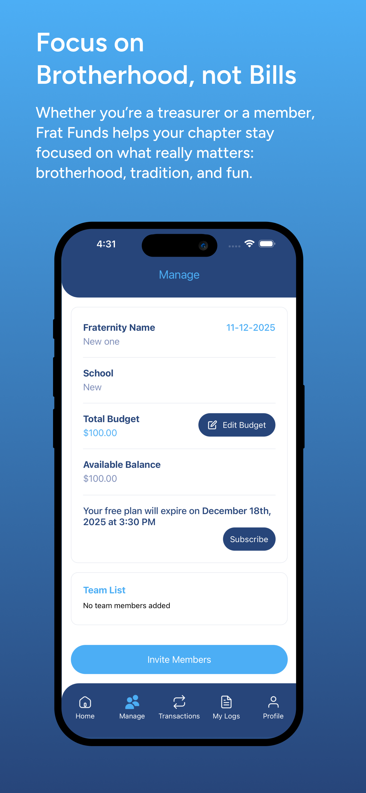FratFunds screenshot 6