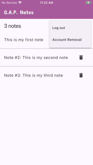 G.A.P. Notes Screenshot 7 of 7