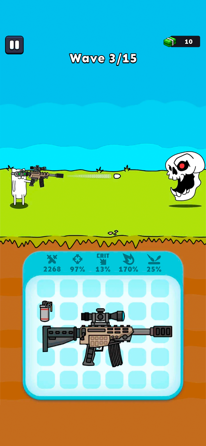 Gun Hero: Cat Survival Shooter screenshot 1