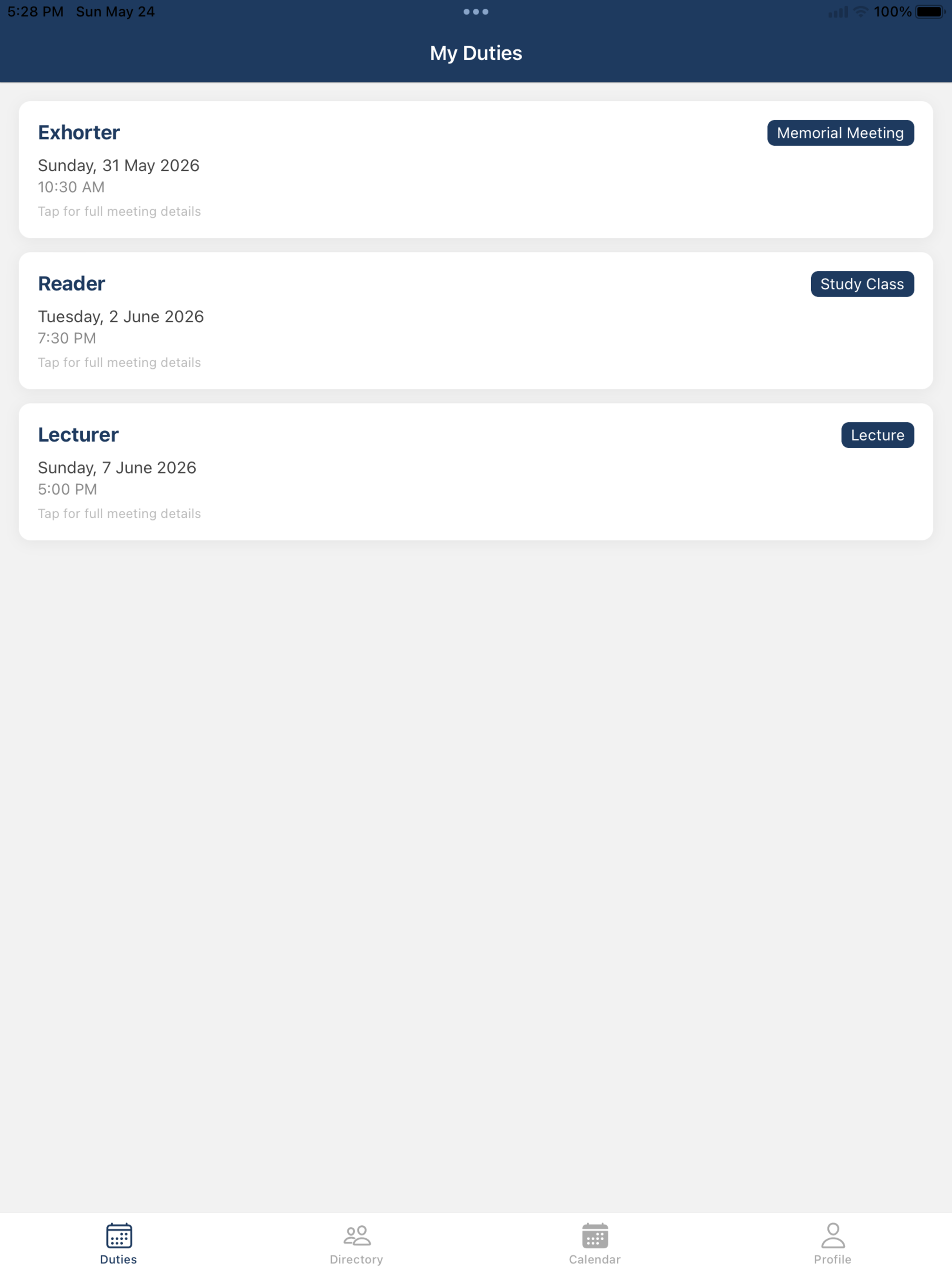 myEcclesia screenshot 5