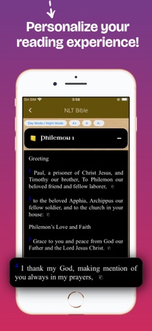 NLT Bible Offline in English iPhone screenshot