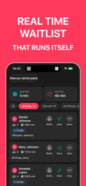 WaitHub - Waitlist & Queue App screenshot 1