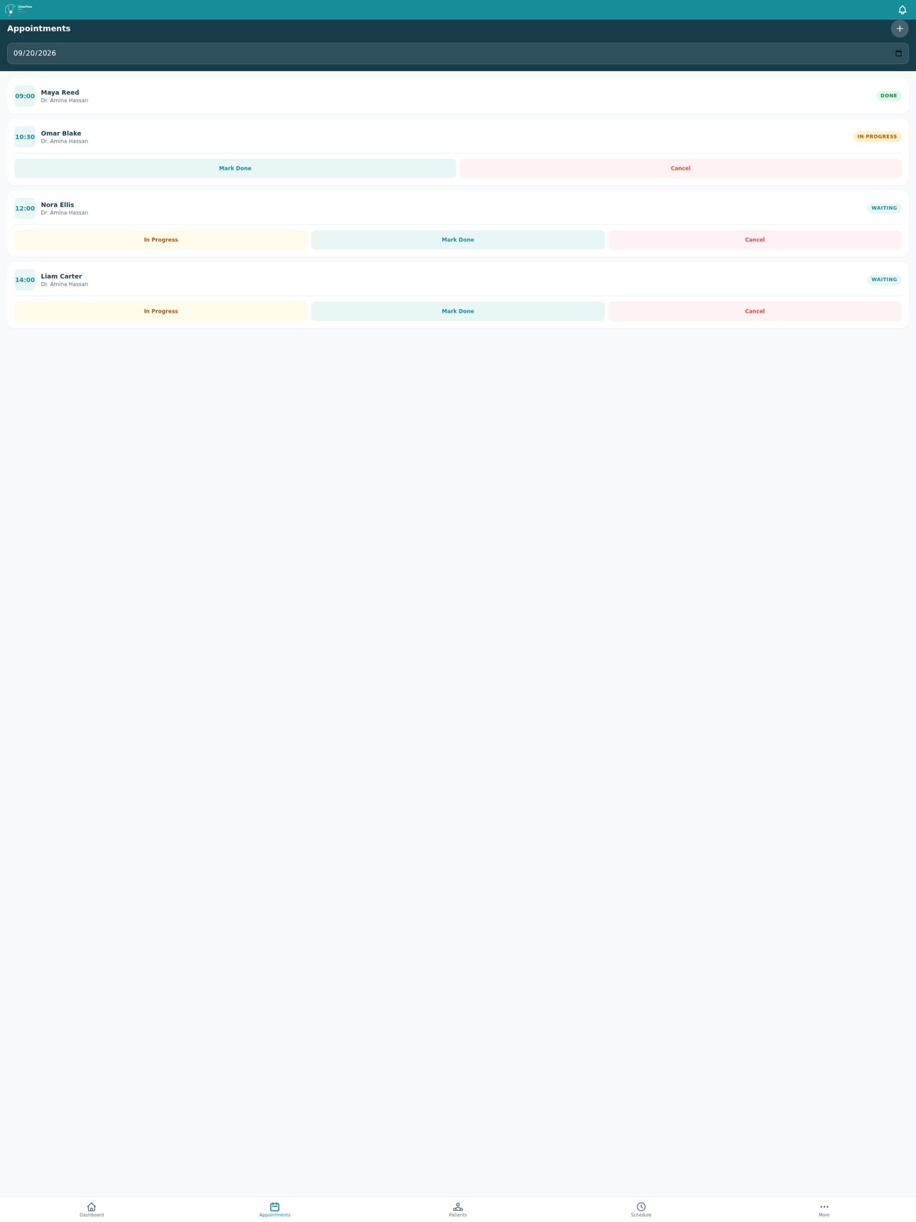 Screenshot 7 of ClinicFlow Hub