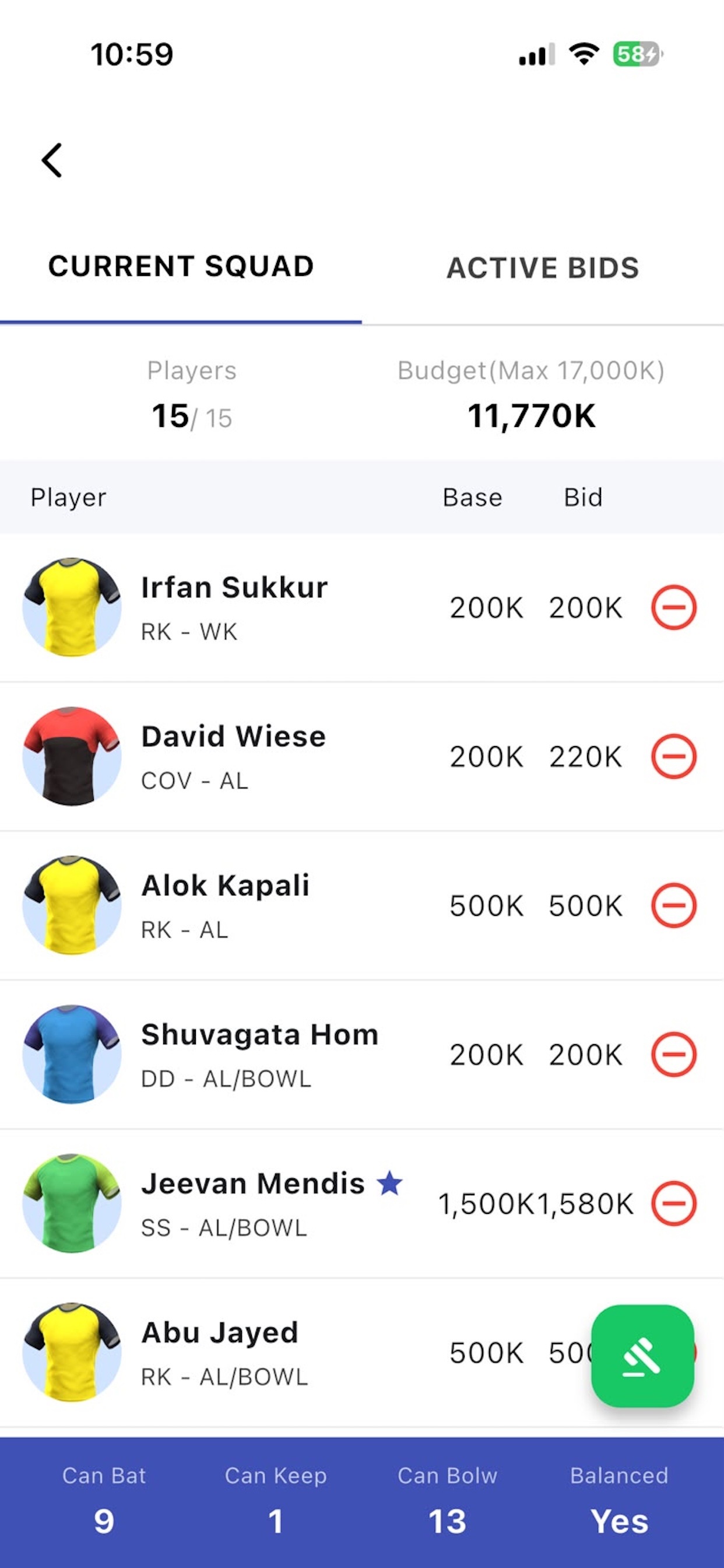 Screenshot 3 of Fanspole - Bids