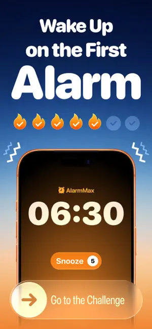AlarmMax・Challenge Alarm Clock screenshot 1