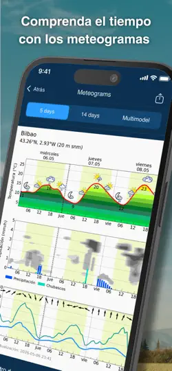 Captura de pantalla de Meteoblue Tiempo Y Mapas en iPhone 2