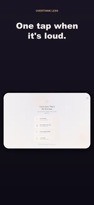 Overthink Less: Calm Mind screenshot 2