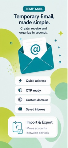 Temp Mail Pro - Multiple Email 预览截图