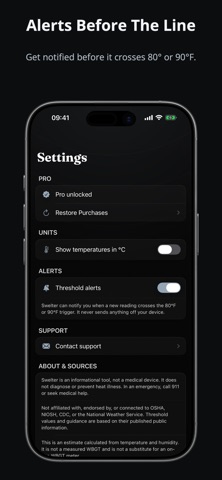 Swelter: Heat Index iPhone screenshot