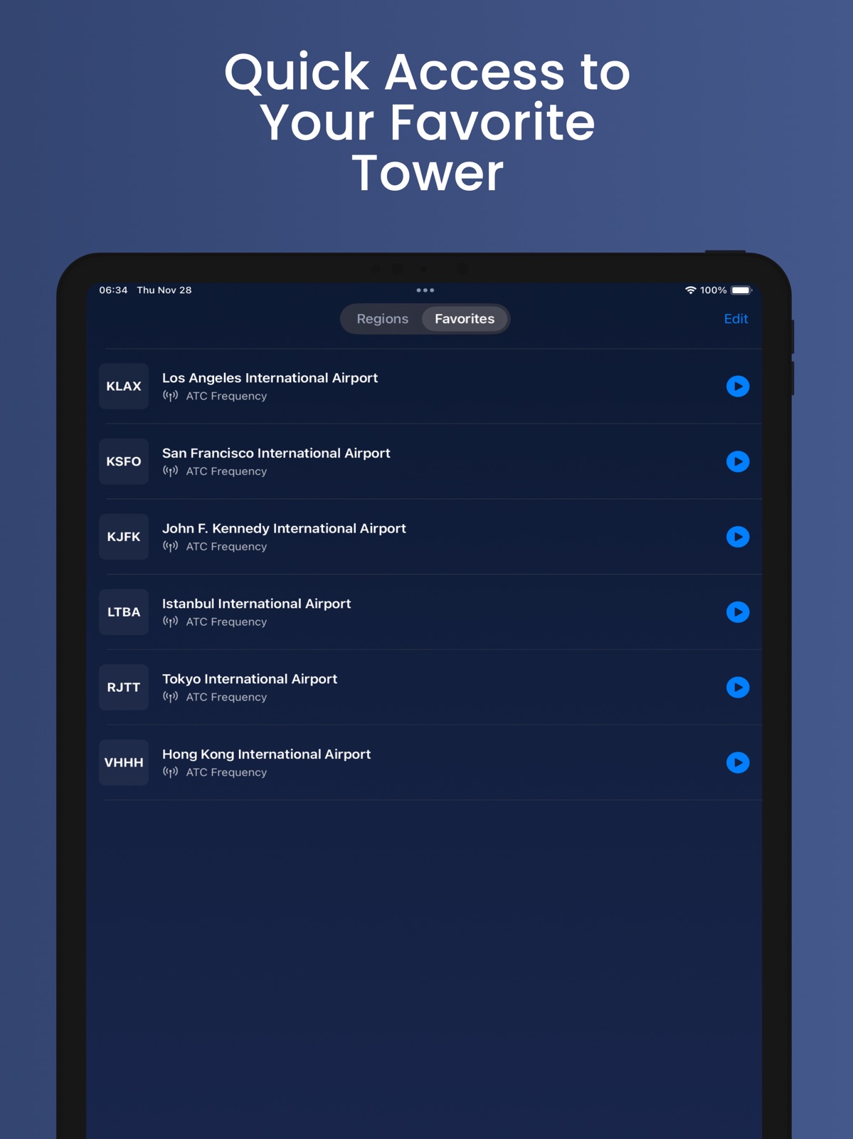 Air Traffic Control - Live ATC ipad screenshot 1