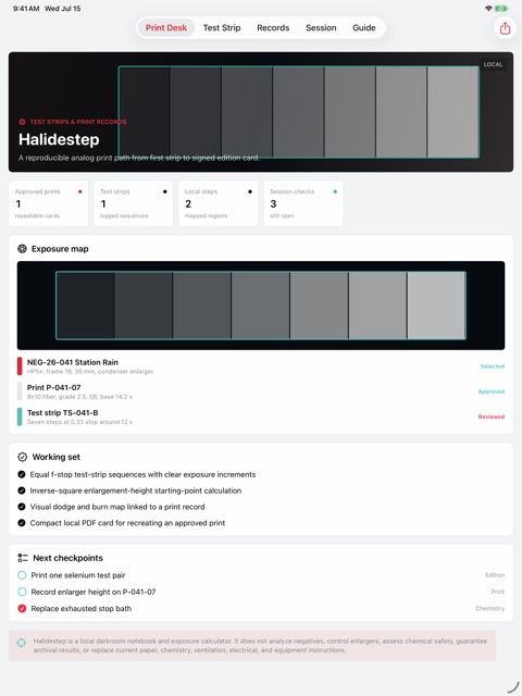 Halidestep: Darkroom Log screenshot 2