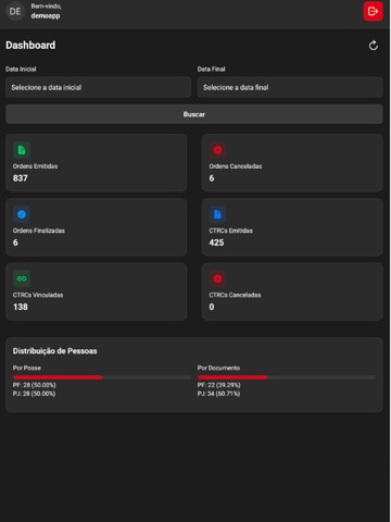 BI Transvidal Transportes iPad screenshot
