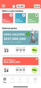 MidoLotto: Play the Lottery screenshot #1 for iPhone