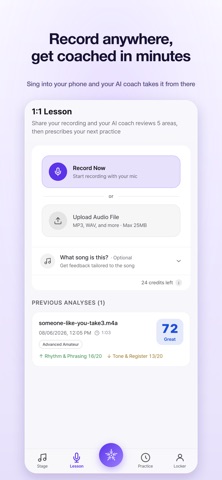 Bloom Vocal: AI Singing Coach Screenshot 5 of 6