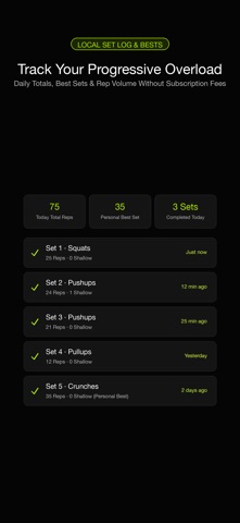 Rep Counter · Baro iPhone screenshot