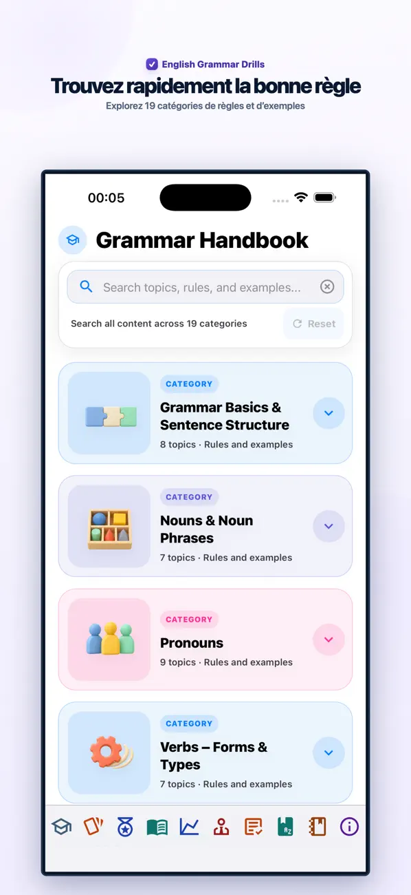Screenshot #3 pour English Grammar Drills