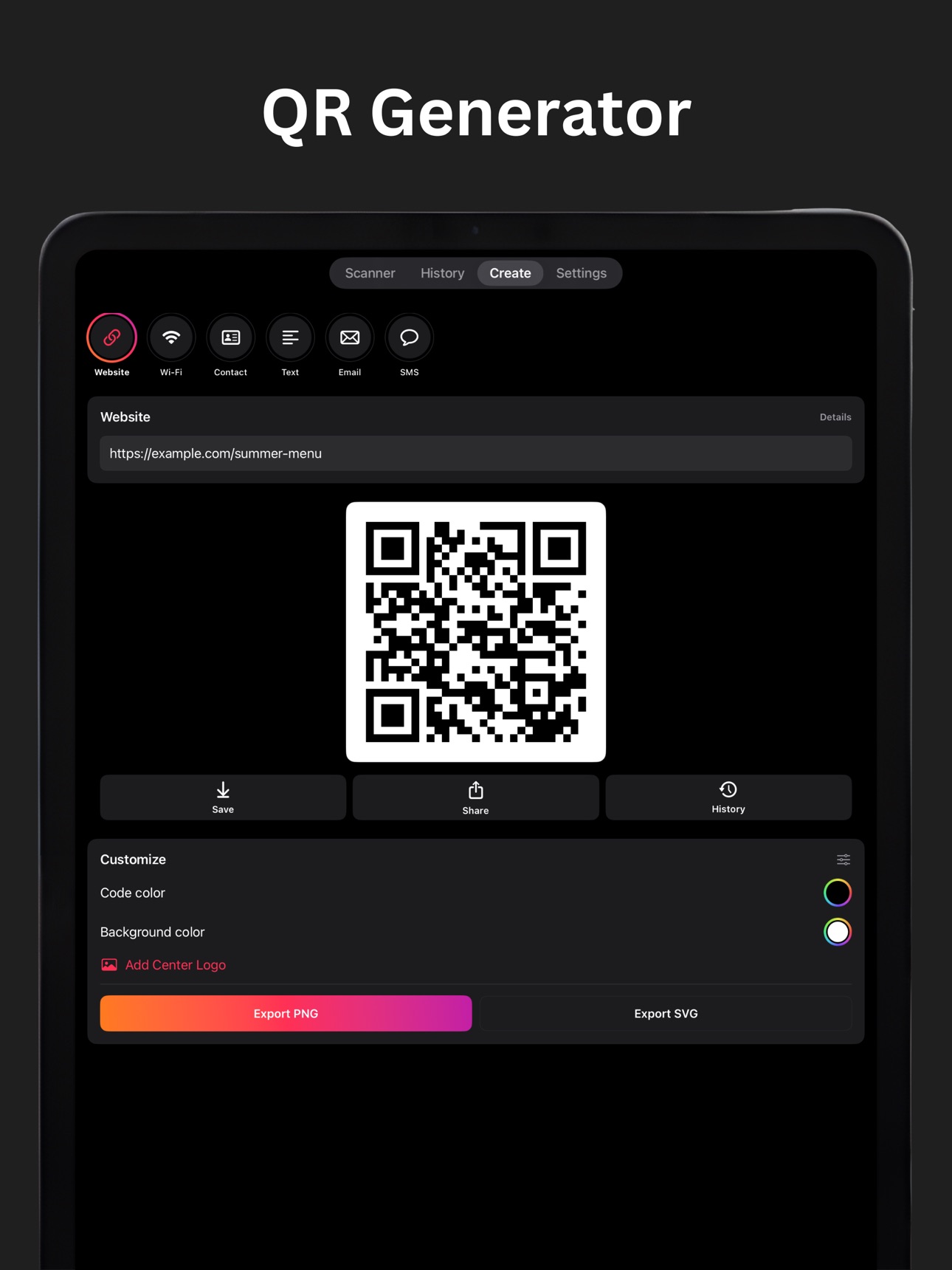 Screenshot 6 of QR Code Reader ۬