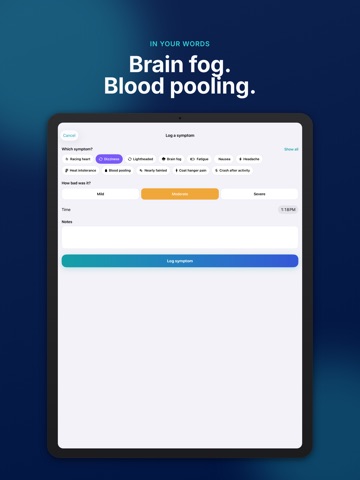 POTS & Dysautonomia: Ballast iPad screenshot