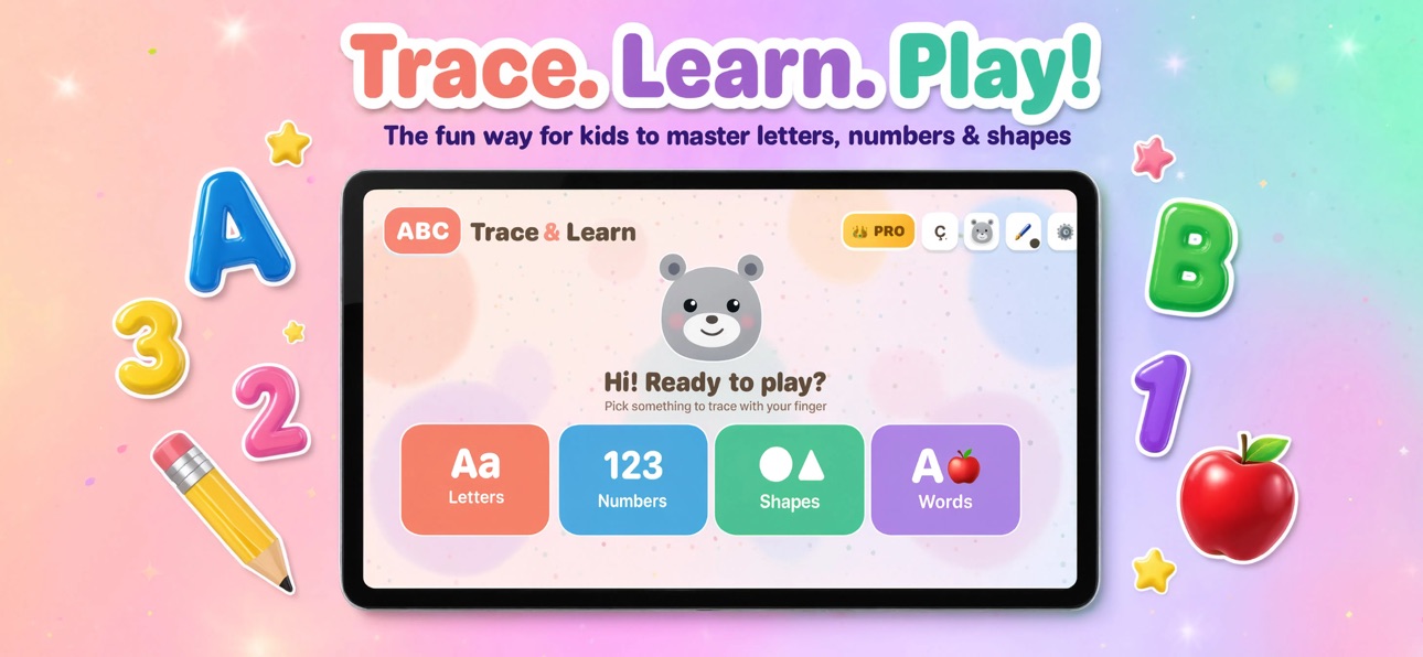 Screenshot 1 of ABC Trace & Learn: Kids Games