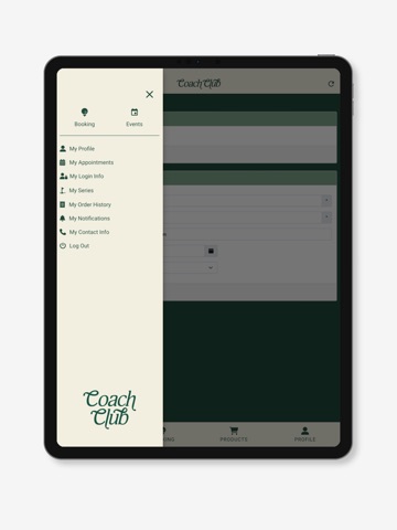 Coach Club iPad screenshot