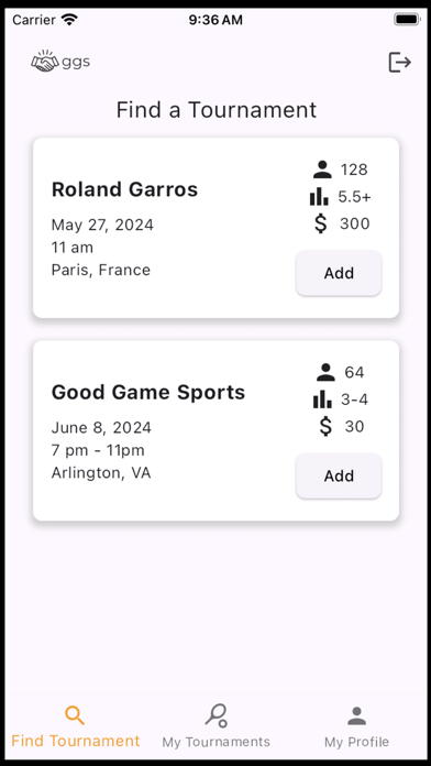 Good Game Sports Screenshot