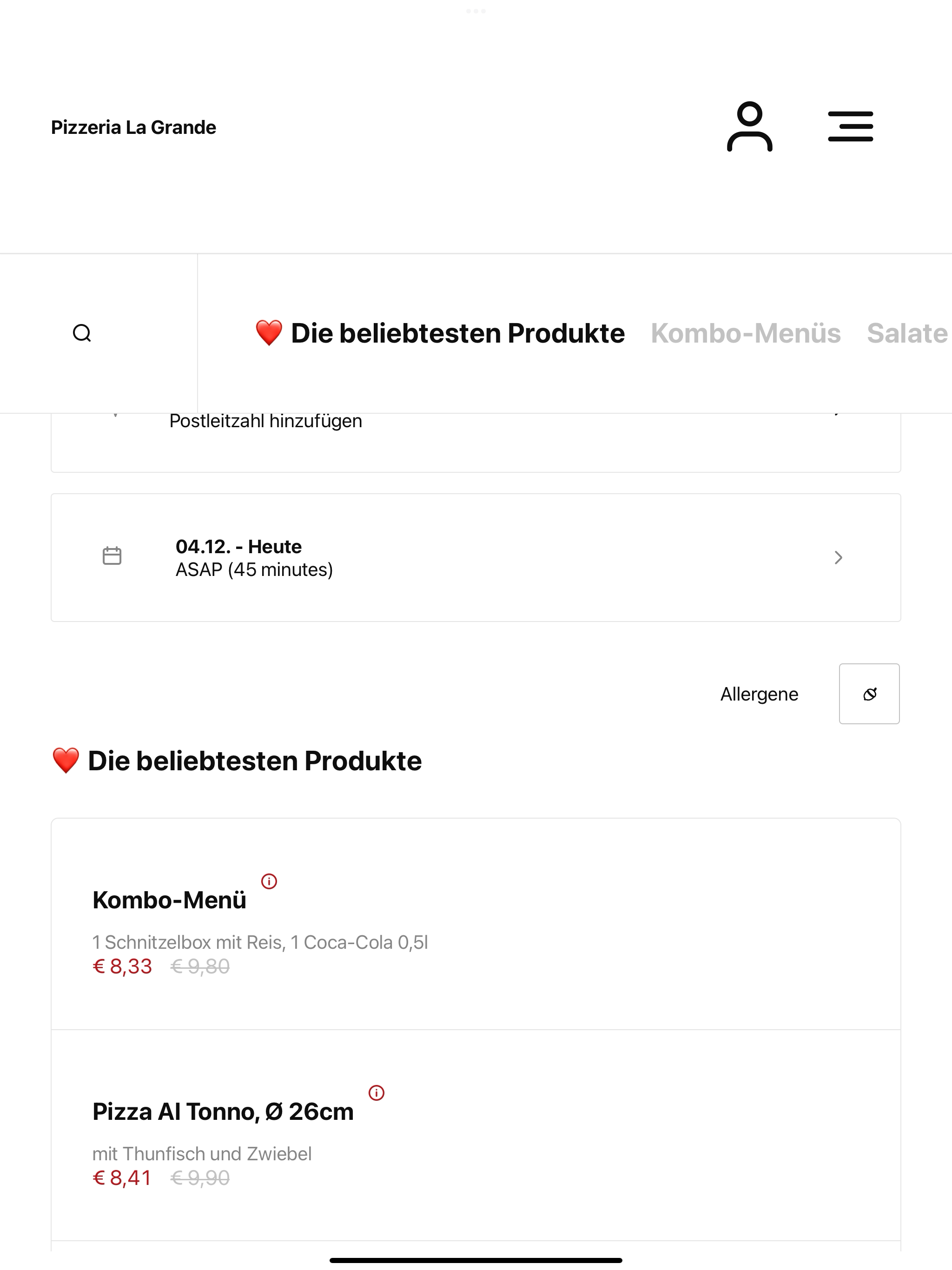Pizzeria La Grande Wiener-Neus