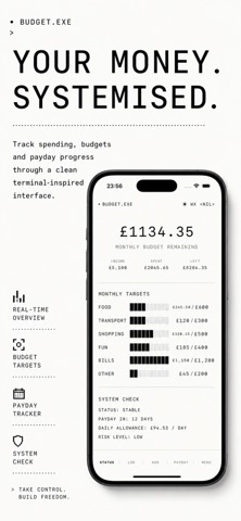 Budget.exe - Spending Tracker iPhone screenshot