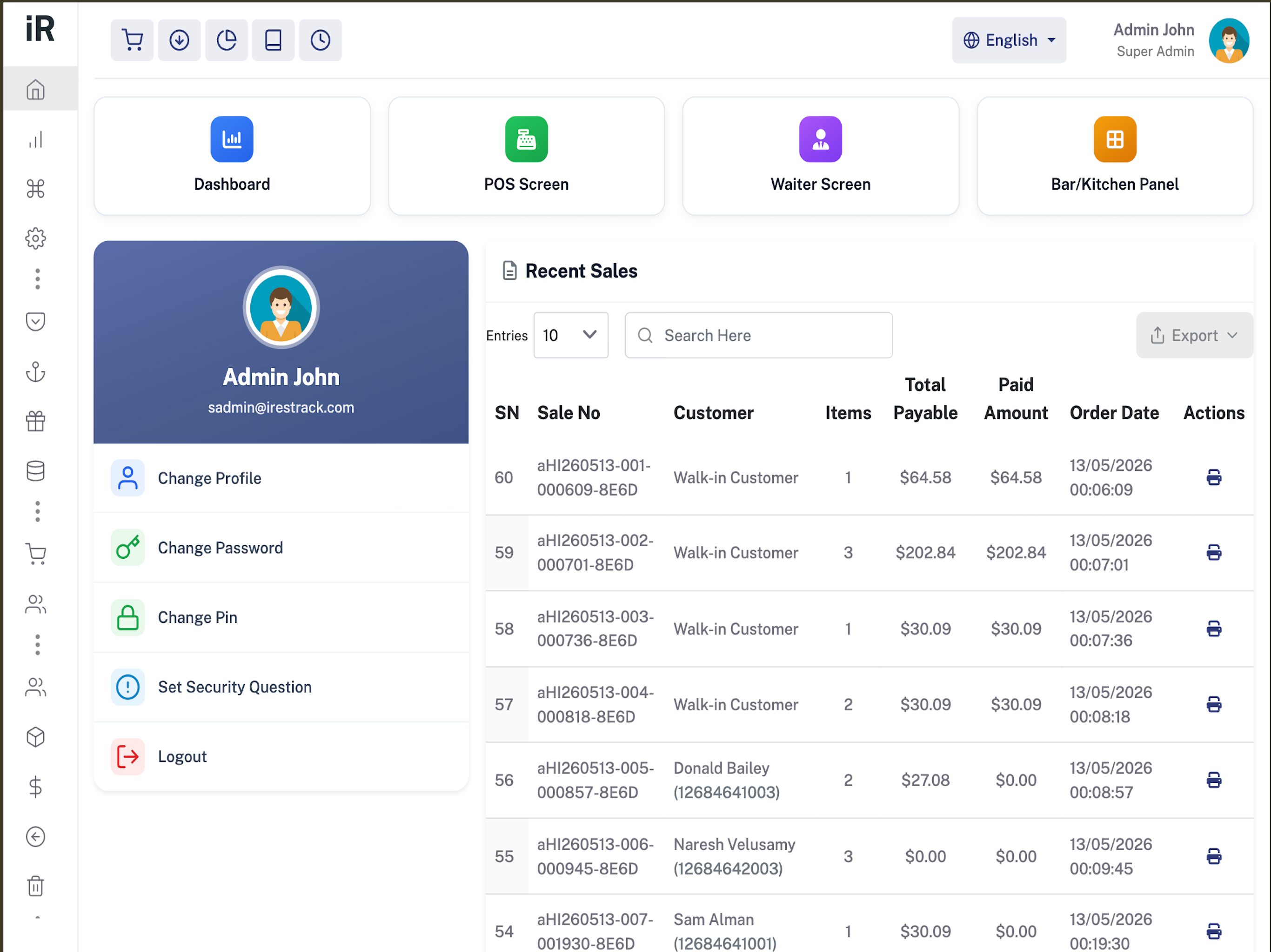 iRestrack POS screenshot 8