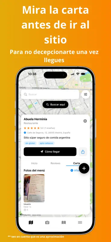 GF Gluten Scanner Restaurantes screenshot 8 of 9