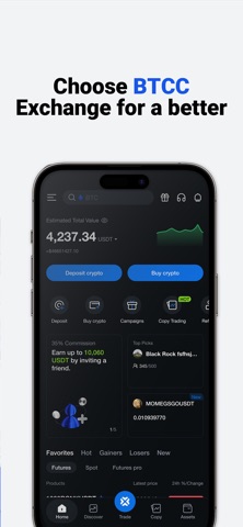 BTCC - Trade Bitcoin & Crypto iPhone screenshot 6