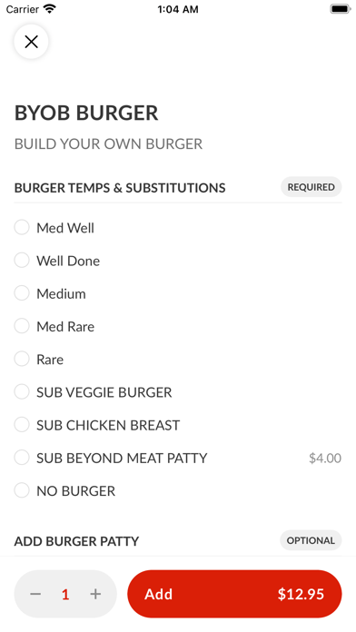 PorterHouse Burger Company Screenshot