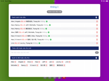 ScoreBoardBadminton iPad screenshot