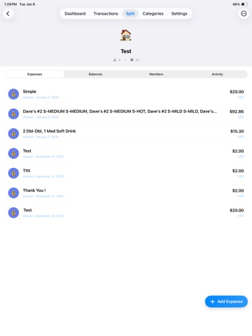LedgerEz iPad screenshot