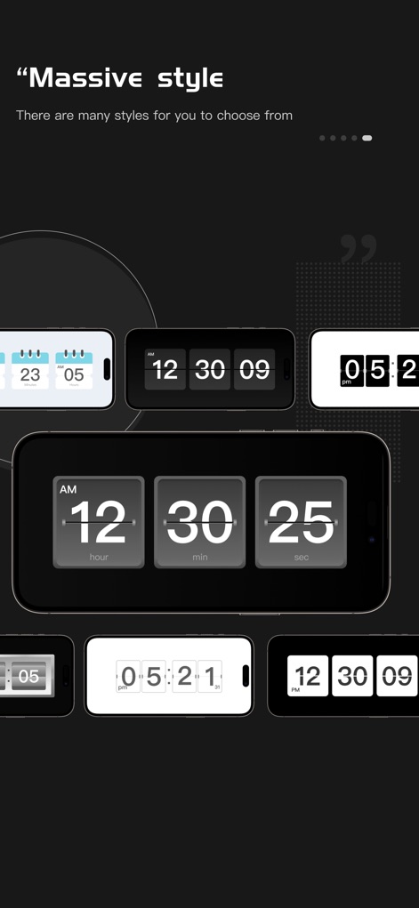 Flip Clock Digital Widgets - Productivity App | MWM