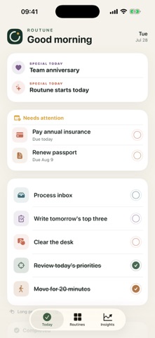 Routune: Daily Routine Planner Screenshot 1 of 4