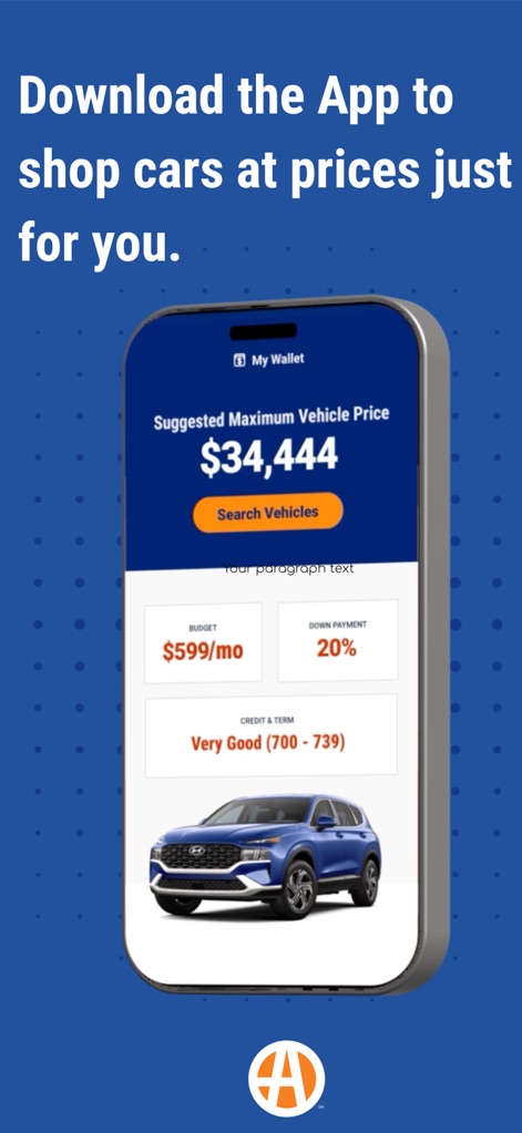 Autotrader – Shop All the Cars - The app delivers a "Suggested Maximum Vehicle Price" and allows users to input their specific budget and down payment details for informed financial planning.