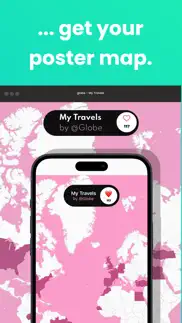 globe - map travel poster iphone screenshot 3