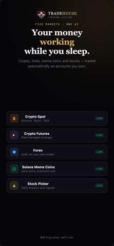 TradeHouse: Trade & HODL BTC screenshot