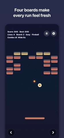 Breakout - GameWobble iPhone screenshot