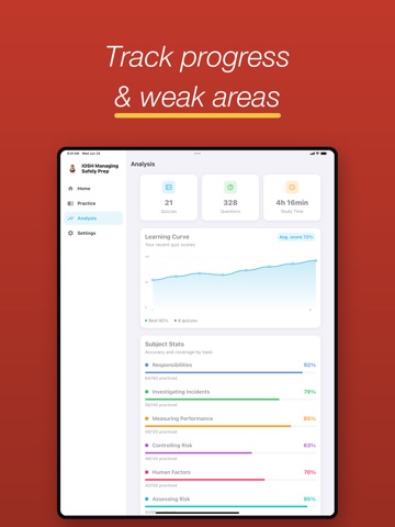 IOSH Managing Safely Prep iPad screenshot