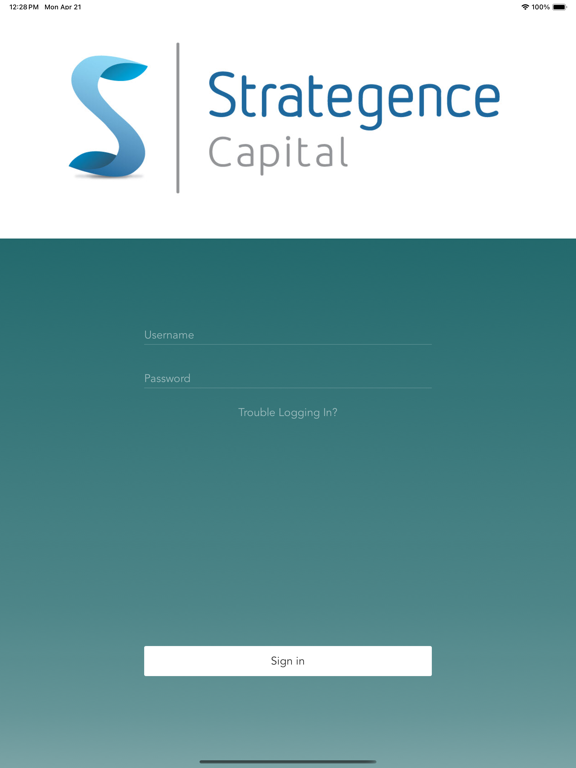Strategence Capital iPad screenshot 1 - Finance app